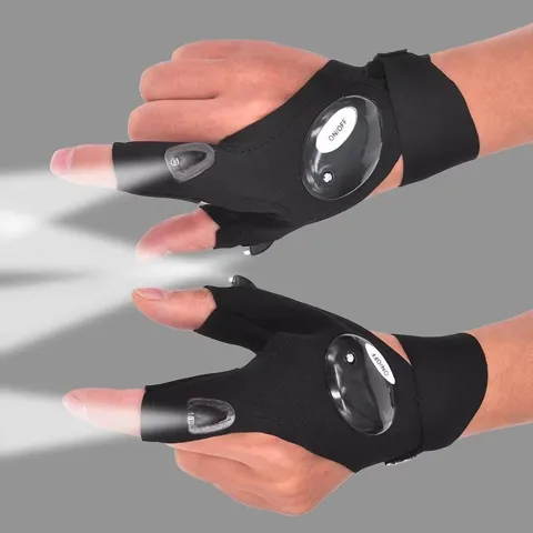 Fingerless Glove LED Flashlight – Outdoor & Camping